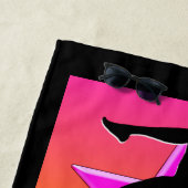 SERVIETTE DE PLAGE TOUR DE PLAGE DE GYMNASTICS PERSONNALISÉ (En situation)