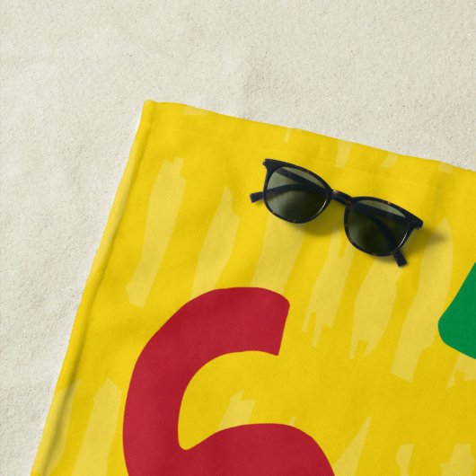 Serviette De Plage Tour de plage JunetDix (En situation)