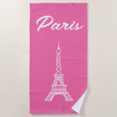 Serviette de plage Tour Eiffel (Devant)