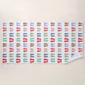 Serviette De Plage Tourbillon d'été (Devant)