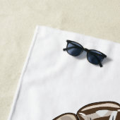 Serviette De Plage Tourne-disque dessin animé (En situation)