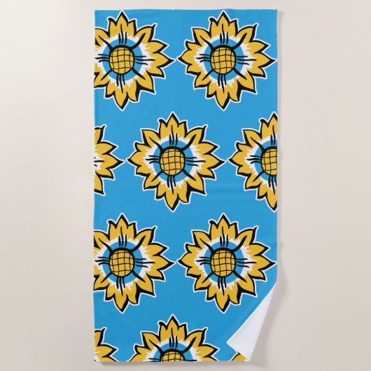 Serviette De Plage Tournesol (Devant)