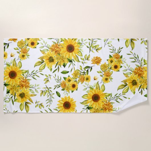 Serviette De Plage Tournesol 8 (Devant)