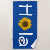 Serviette De Plage Tournesol de Piggy (Devant)