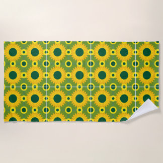 Serviette De Plage Tournesol imprimé Beach Towel