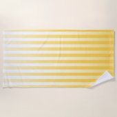 Serviette De Plage Tournesol Jaune et Blanc Gradpes (Devant)