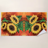 Serviette de plage Tournesols (Devant)