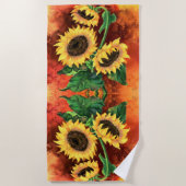 Serviette de plage Tournesols (Devant)