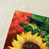 Serviette de plage Tournesols (En situation)