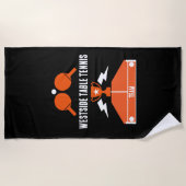 Serviette De Plage Tournoi de tennis de table (Devant)