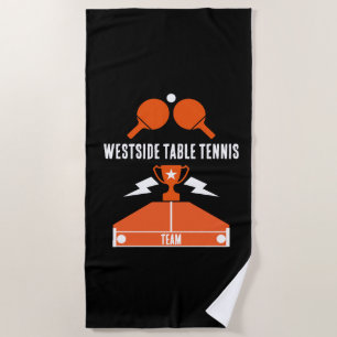 Serviette De Plage Tournoi de tennis de table