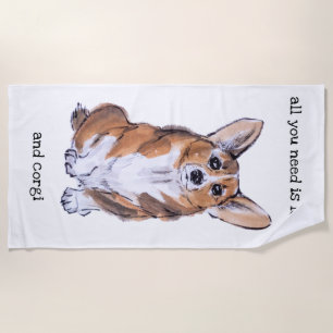 Serviette De Plage Tout ce dont vous avez besoin, c'est d'amour et de
