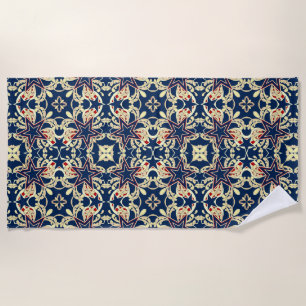 Serviette De Plage Toutes les étoiles Vintages américaines Patriotiqu