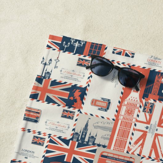 Serviette De Plage Towel de plage du London Post (En situation)
