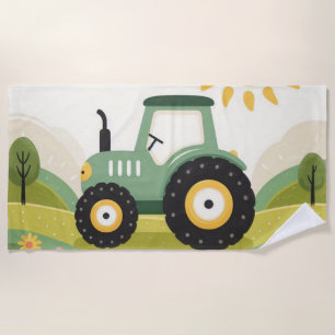 Serviette De Plage Tracteur/exploitation agricole