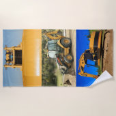 Serviette De Plage Tracteurs de construction (Devant)