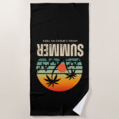 Serviette De Plage Trader design | Summer | Funny (Devant)