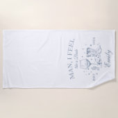 Serviette De Plage Trait de plage moderne Scottsdale (Devant)