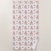 Serviette De Plage tranche de pastèque rouge, mûre, juteuse (Devant)