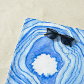 Serviette De Plage Tranches d'agneau bleu (En situation)