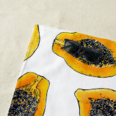 Serviette De Plage Tranches de Papaya (En situation)