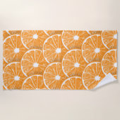 Serviette De Plage Tranches orange (Devant)
