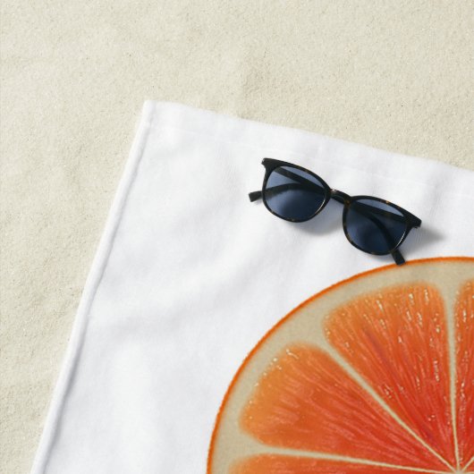 Serviette De Plage Tranches orange (En situation)