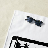 Serviette De Plage Travel Beach Photography Camera   (En situation)