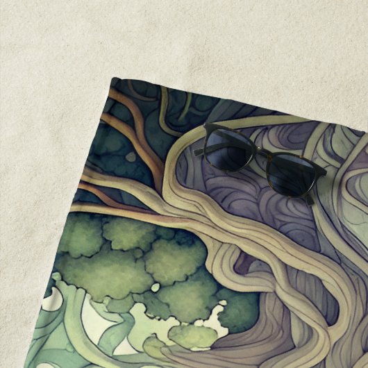 Serviette De Plage Tree of Life (En situation)