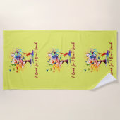 Serviette De Plage Tree of life, tree, butterfly (Devant)