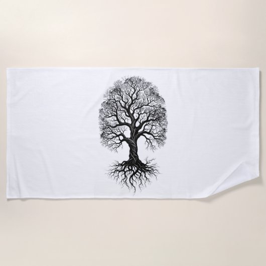 Serviette de plage Tree of Life Zen (Devant)