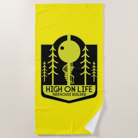 Serviette De Plage Treehouse Boy Retour À L'École (Devant)