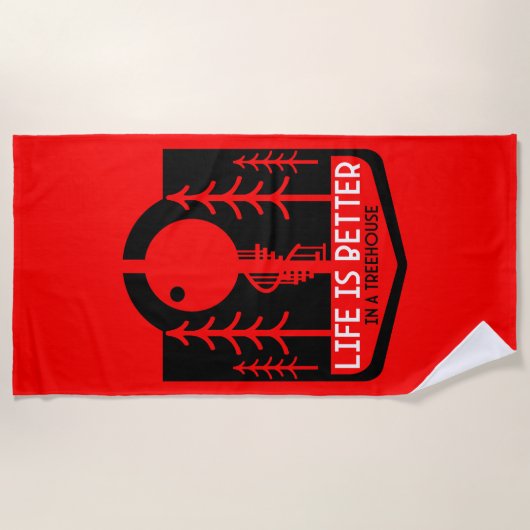 Serviette De Plage Treehouse Playhouse Retour À L'École (Devant)