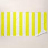 Serviette De Plage Trendy Bright Summer Radiant Yellow Stripes (Devant)