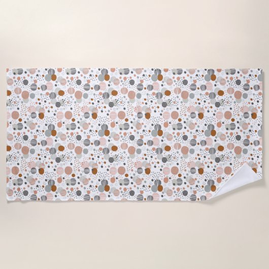 Serviette De Plage Trendy dots pattern bath towel (Devant)