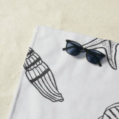 Serviette De Plage Trésor côtier Gris océanique (En situation)