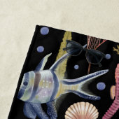 Serviette De Plage Trésors sous-marins - Poissons, Coquillages, Cheva (En situation)