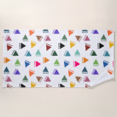 Serviette De Plage Triangles Boho (Devant)