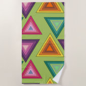 Serviette De Plage Triangles des années 1970 (Devant)