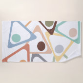 Serviette De Plage Triangles Pastel (Devant)