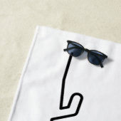 Serviette De Plage Triathlon. Natation, cyclisme et course. (En situation)