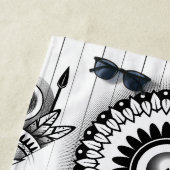 Serviette De Plage Tribal autochtone Abstrait (En situation)