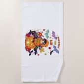 Serviette De Plage Trick ou Treat Cute Halloween (Devant)
