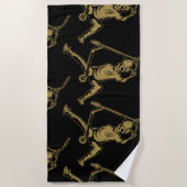 Serviette De Plage Tricks de pilote de scooter libre Pro (Devant)