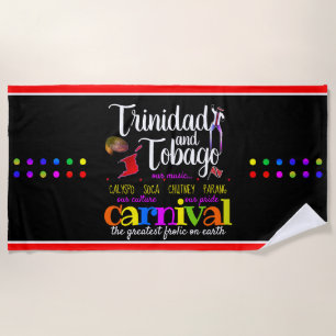 Serviette De Plage Trinité-et-Tobago - Notre culture Notre fierté (NO