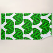 Serviette De Plage Trios de feuilles (Devant)