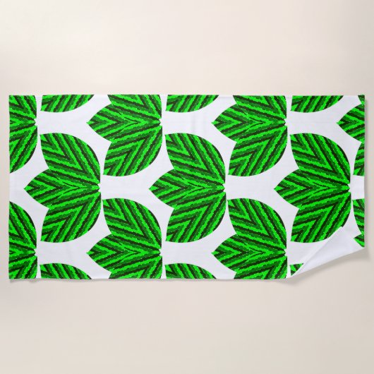 Serviette De Plage Trios de feuilles (Devant)