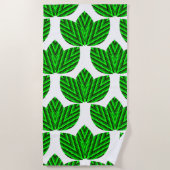 Serviette De Plage Trios de feuilles (Devant)