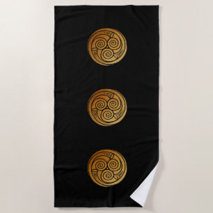 Serviette De Plage Triple Celtic Knot Swirl Mandala