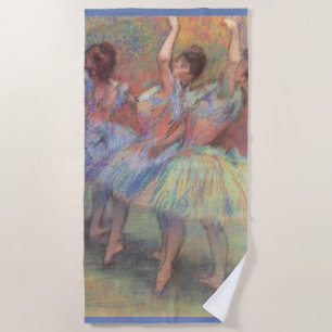 Serviette De Plage Trois Danseuses d'Edgar Degas, Art de ballet vinta